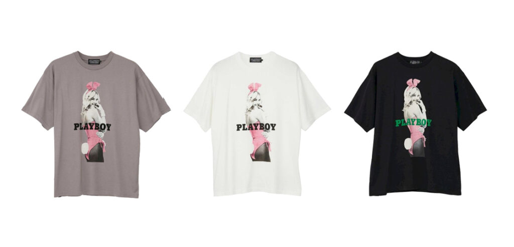 ヒステリックグラマー×プレイボーイの限定カプセルコレクション Tシャツ 画像