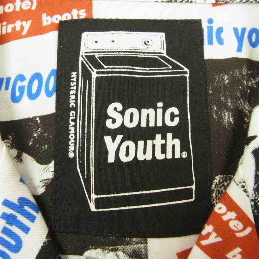 ヒステリックグラマー 02221AH06 SONIC YOUTH GOO DEMOS柄 オープン カラー シャツ 買取実績 画像