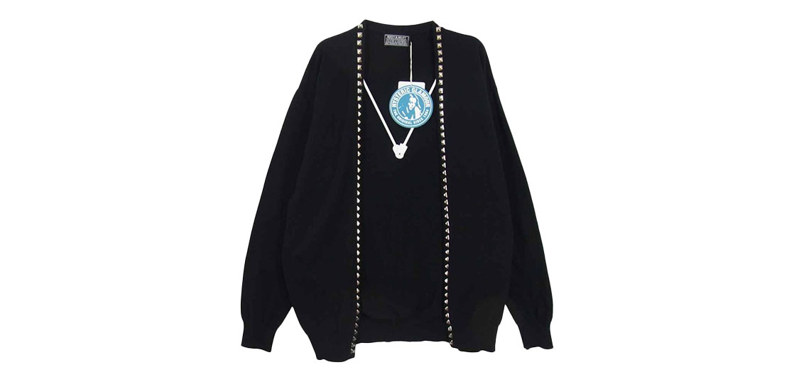 ヒステリックグラマー 21AW スタッズ カーディガン 02213ND01 買取実績