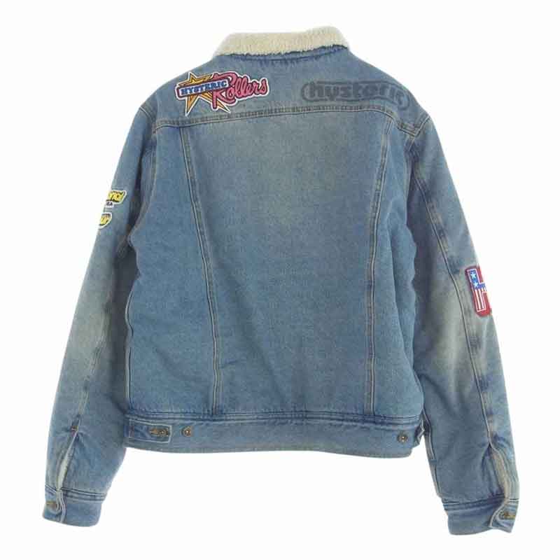 ヒステリックグラマー WDS-C-HYS-24-Q2-03 WASHED DENIM JACKET ウィンダンシー ウォッシュド デニム ワッペン ボア ジャケット 買取実績 画像