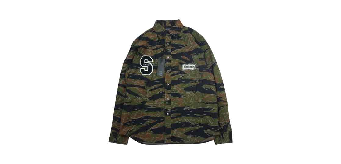 廃盤【ヒステリックグラマー】迷彩 ファックベア半袖Tシャツ カモ S 白×カーキ HYSTERIC GLAMOUR（Tシャツ/カットソー(半袖/袖なし)）のフリマ