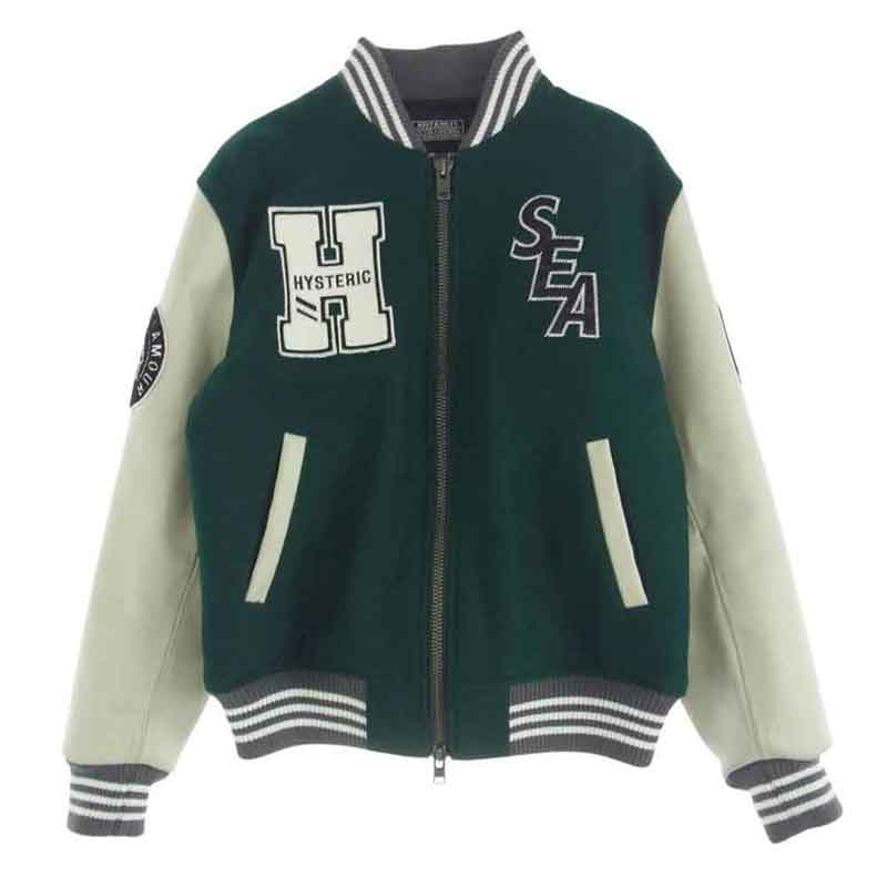 ヒステリックグラマー × ウィンダンシー 21AW WDS-HYS-3-01 TEAM STADIUM JUMPER バーシティ ジャンパー スタジャン ブルゾン 買取実績 画像