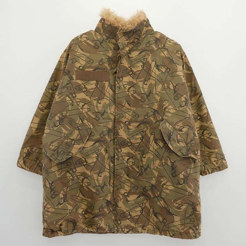 ヒステリックグラマー 0143AC08 カルガンラムファー リアル ファー ライナー 安全ピン カモフラ 総柄 モッズコート ジャケット 買取実績 画像