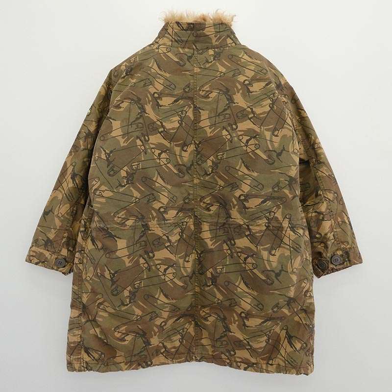 ヒステリックグラマー 0143AC08 カルガンラムファー リアル ファー ライナー 安全ピン カモフラ 総柄 モッズコート ジャケット 買取実績 画像