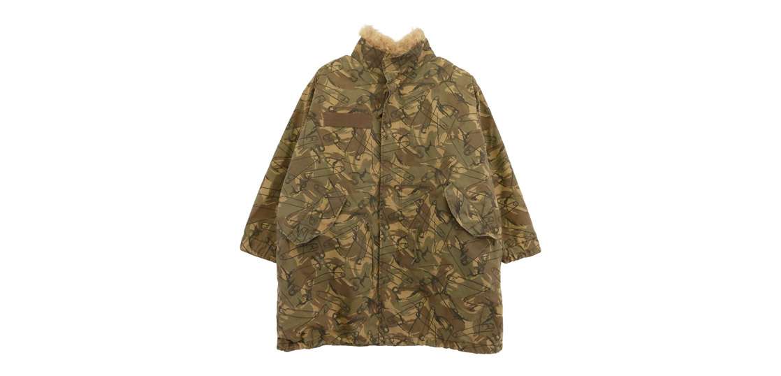 ヒステリックグラマー 0143AC08 カルガンラムファー リアル ファー ライナー 安全ピン カモフラ 総柄 モッズコート ジャケット 買取実績