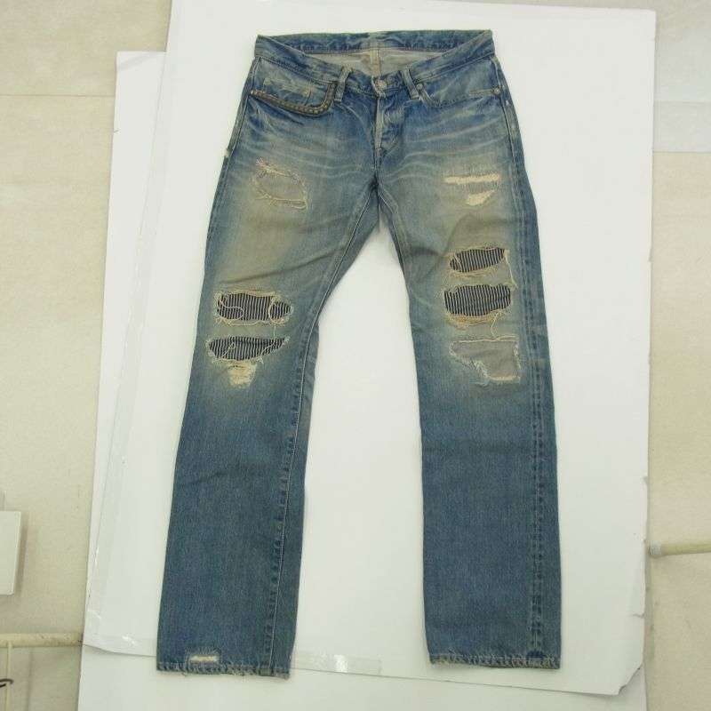 ヒステリックグラマー 0212AP03 SP加工 WR スタッズ ダメージ デニム パンツ 買取実績 画像
