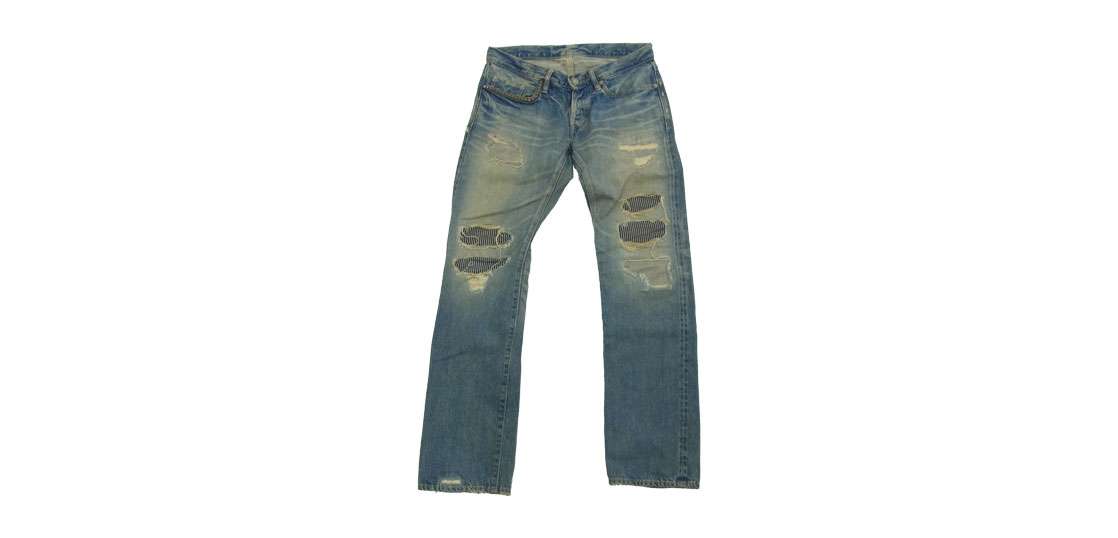 ●古着ヒステリックグラマー スタッズ加工ストレートデニム W32 0203AP 中古・古着通販】Hysteric Glamour (ヒステリックグラマー