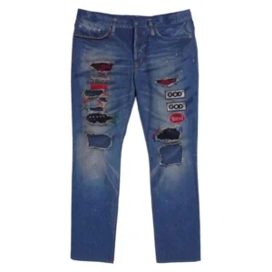 HYSTERIC GLAMOUR ヒステリックグラマー 0241AP14 ROLLING STONES ローリングストーンズ リメイク加工 ダメージ ジーンズ デニムパンツ インディゴブルー系 30【中古】 ヒステリックグラマー 0241AP14 ROLLING STONES ローリングストーンズ