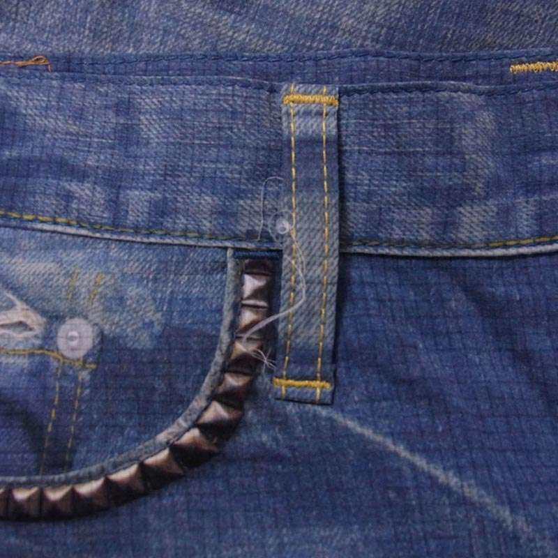 ヒステリックグラマー 02182AP06 GOD PATCH DENIM pt スリムストレート PT 転写 デニム パンツ 買取実績 画像