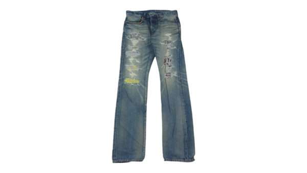 ヒステリックグラマー 02221AP04 CPR加工 デニム ストレート スリム スタッズデニム パンツ 買取実績