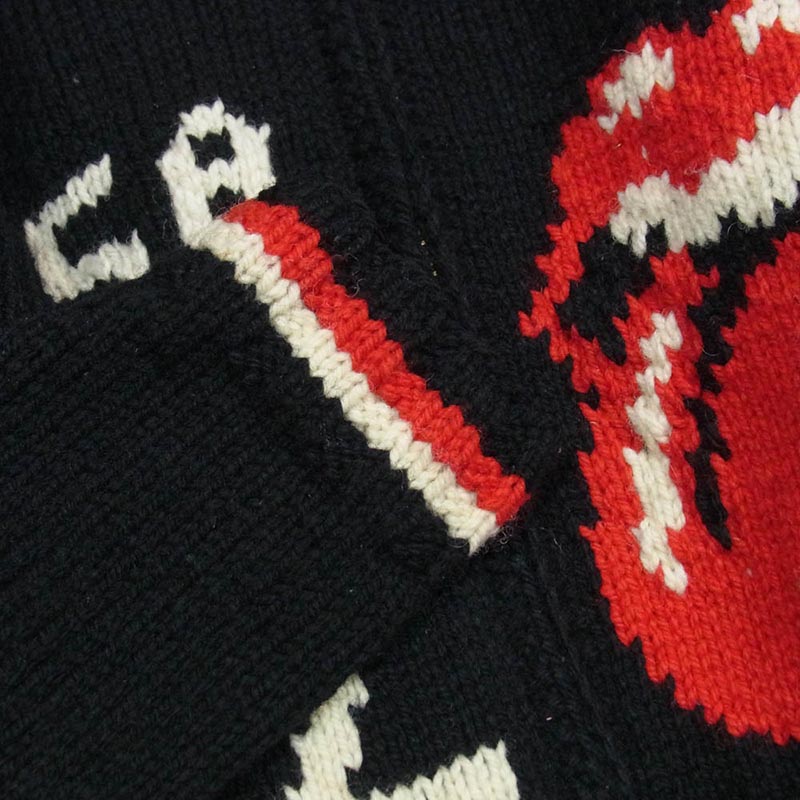 ヒステリックグラマー 0223ND01 CANADIAN SWEATER カナディアンセーター ROLLING STONES TANG ローリングストーンズ タン 編込 カウチン ニット ジップアップ ジャケット 買取実績 画像