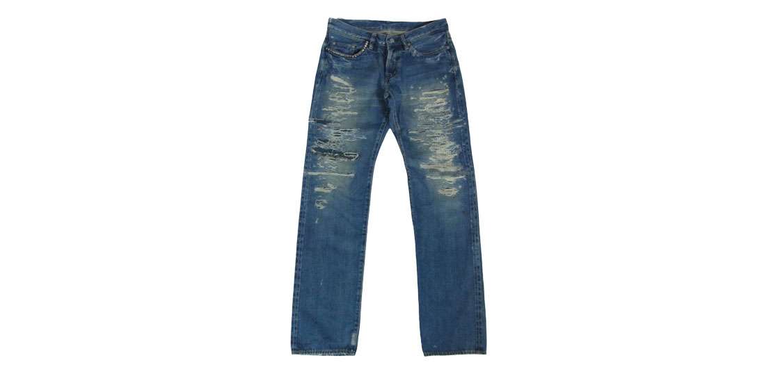 ヒステリックグラマー 0233AP09 UR加工 スタッズ ダメージ加工 デニム ストレート パンツ 買取実績