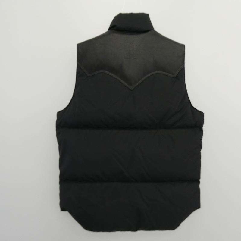 ヒステリックグラマー 0234AV01 ROCKY MOUNTAIN ロッキーマウンテン 裏地総柄 レザーヨーク ダウンベスト 買取実績 画像