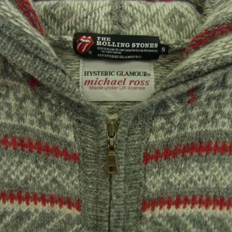 ヒステリックグラマー 0243ND02 Rolling Stones ローリングストーンズ ニット パーカー 買取実績 画像