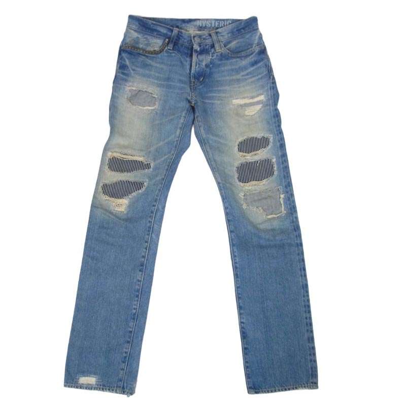 ヒステリックグラマー 0253AP02 SP加工 スタッズ ボタンフライ デニム パンツ 買取実績