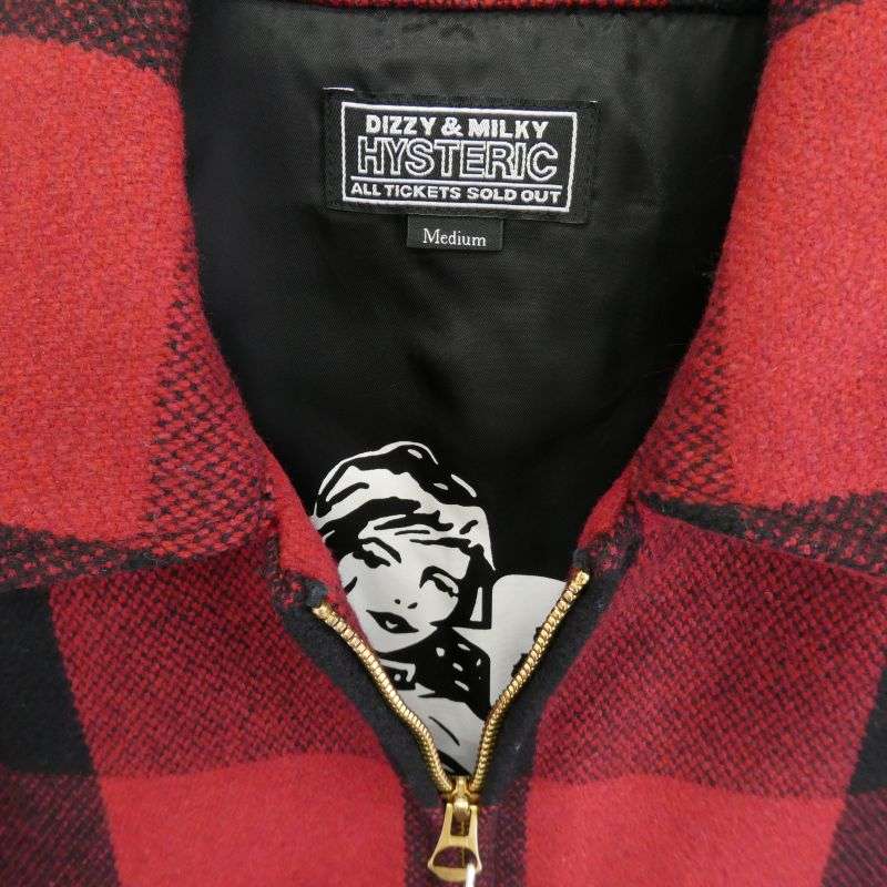 ヒステリックグラマー 21AW 02213AB11 HYS-LO KINKY WOMAN 野口強 バッファロー チェック ブルゾン ジャケット 買取実績 画像