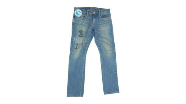 ヒステリックグラマー 21AW 02213AP20 VIXEN GIRL スタッズポケット ビクセンガール刺繍 デニムパンツ 買取実績