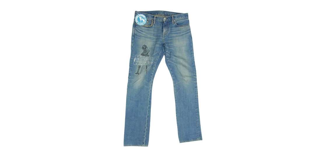 ヒステリックグラマー 21AW 02213AP20 VIXEN GIRL スタッズポケット ビクセンガール刺繍 デニムパンツ 買取実績