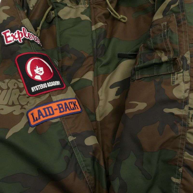 ヒステリックグラマー 22AW 02223AC02 N-3B ワッペン カモフラ ミリタリー コート ジャケット 買取実績 画像