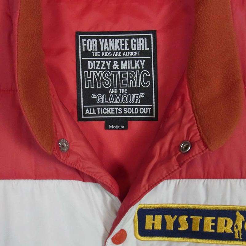 ヒステリックグラマー 22AW 02223AV04 HYS GOOD TIMES アップリケ レーシング 中綿 ベスト 買取実績 画像