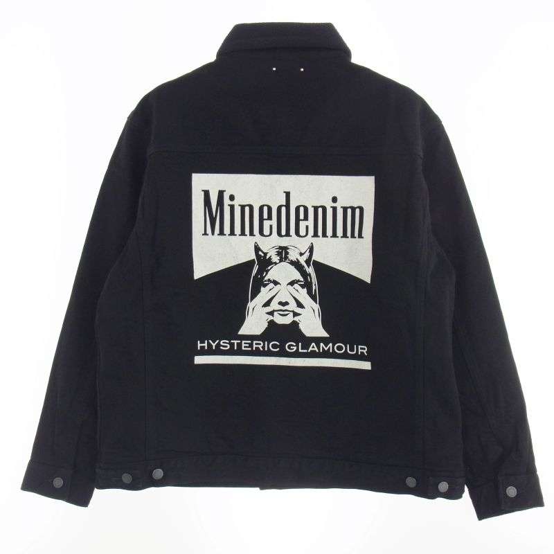 ヒステリックグラマー 24AW MND-HYS004-99XL2 × MINEDENIM マインデニム DENIM JACKET バックプリント ボア デニムジャケット 買取実績 画像