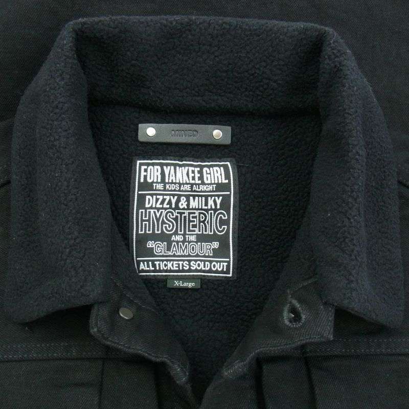ヒステリックグラマー 24AW MND-HYS004-99XL2 × MINEDENIM マインデニム DENIM JACKET バックプリント ボア デニムジャケット 買取実績 画像