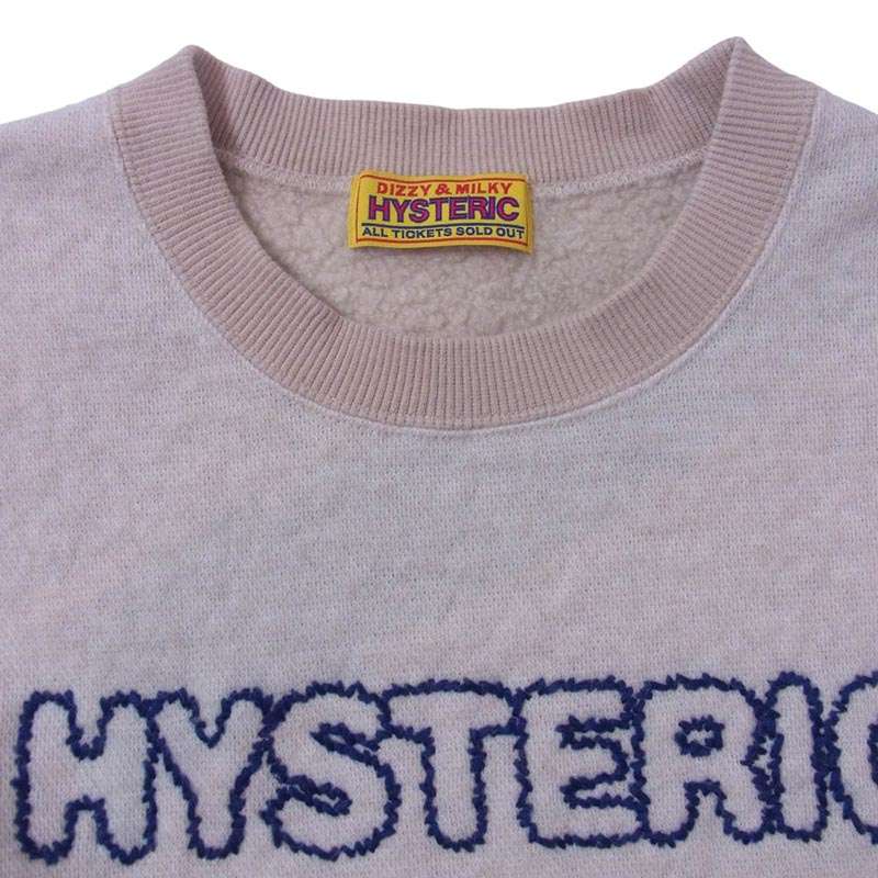 ヒステリックグラマー 24AW 01243CS05 RED EYE FLASH 刺繍 オーバーサイズ クルーネック スウェット ニット 買取実績 画像