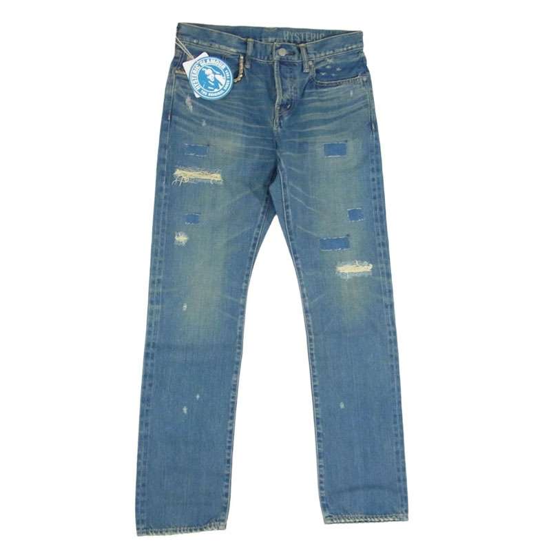 ヒステリックグラマー 24AW 02243AP52 小窓デニム スクエア ウインドウ リメイク加工 デニム パンツ 買取実績 画像