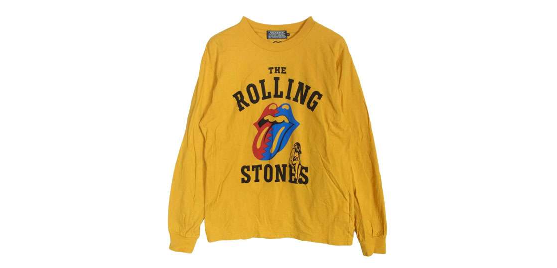 ヒステリックグラマー 24AW 02243CL13 THE ROLLING STONES/HYSTERIC&STEEL WHEELS ローリングストーンズ 長袖 Tシャツ 買取実績