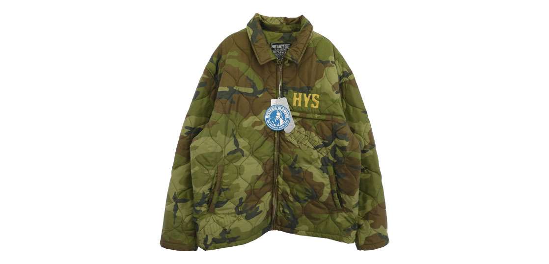 ヒステリックグラマー 25AW 02253AB08 GUITAR GIRL MICHIGAN刺繍 ギターガール ミシガン カモフラ キルティング ジャケット 買取実績