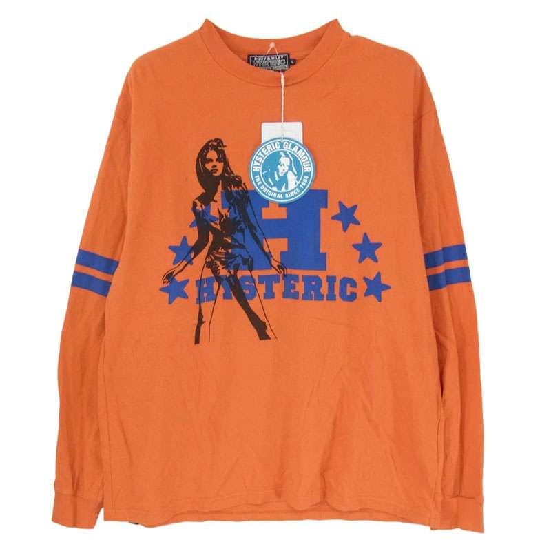 ヒステリックグラマー 25AW 02253CL12 H STARS カレッジ レタード 長袖 Tシャツ 買取実績 画像