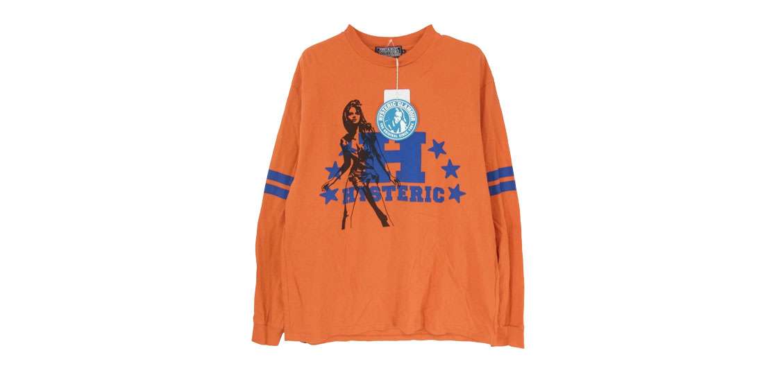 ヒステリックグラマー 25AW 02253CL12 H STARS カレッジ レタード 長袖 Tシャツ 買取実績