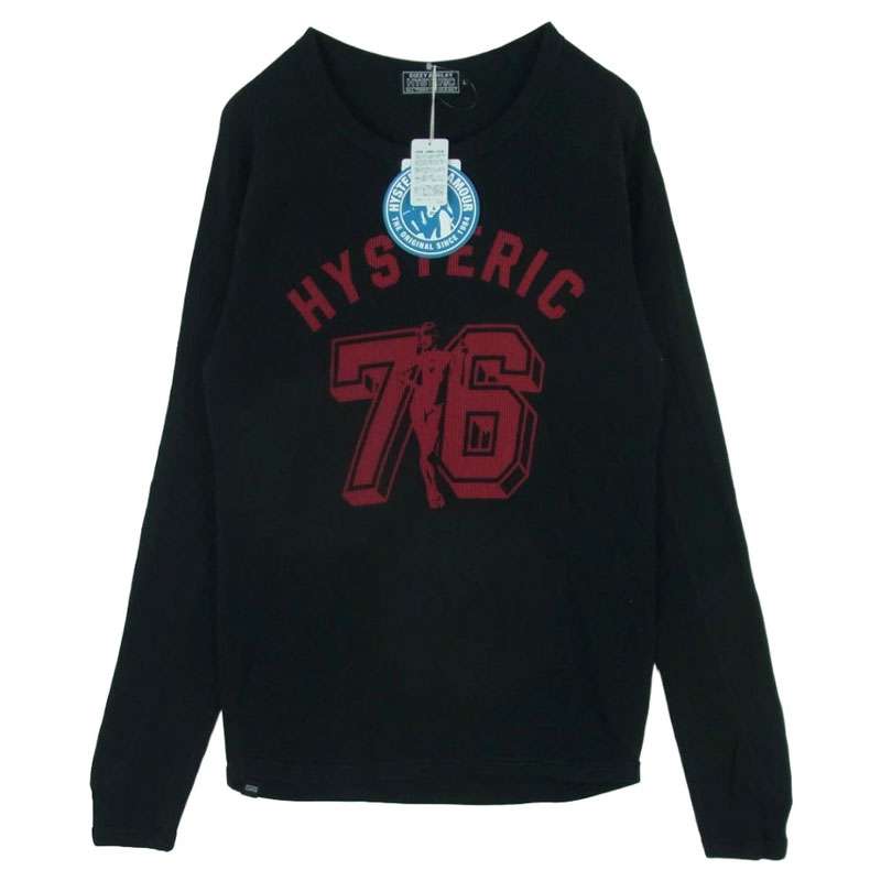 ヒステリックグラマー 25AW 02253CL16 NUMBER 76 ワッフル サーマル ロングスリーブ 長袖 カットソー Tシャツ 買取実績 画像