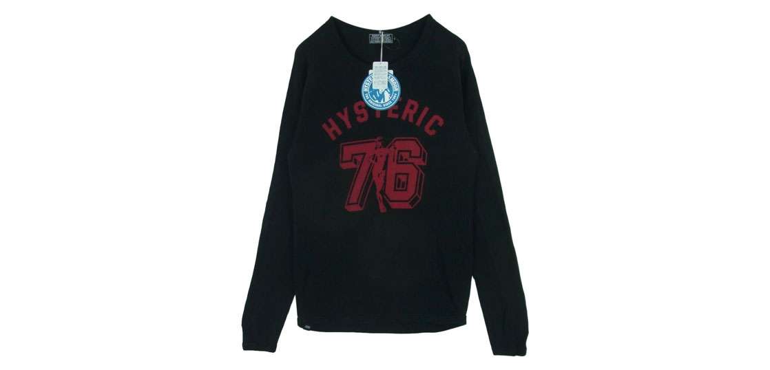 ヒステリックグラマー 25AW 02253CL16 NUMBER 76 ワッフル サーマル ロングスリーブ 長袖 カットソー Tシャツ 買取実績