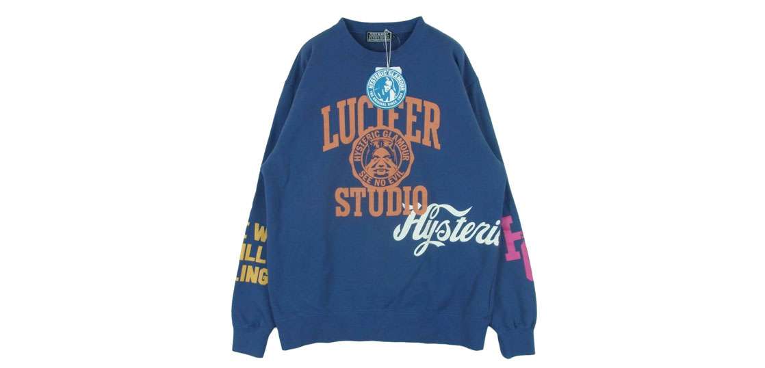 ヒステリックグラマー 25AW 02253CS02 LUCIFER STUDIO ルシファースタジオ クルーネック スウェット トレーナー 買取実績