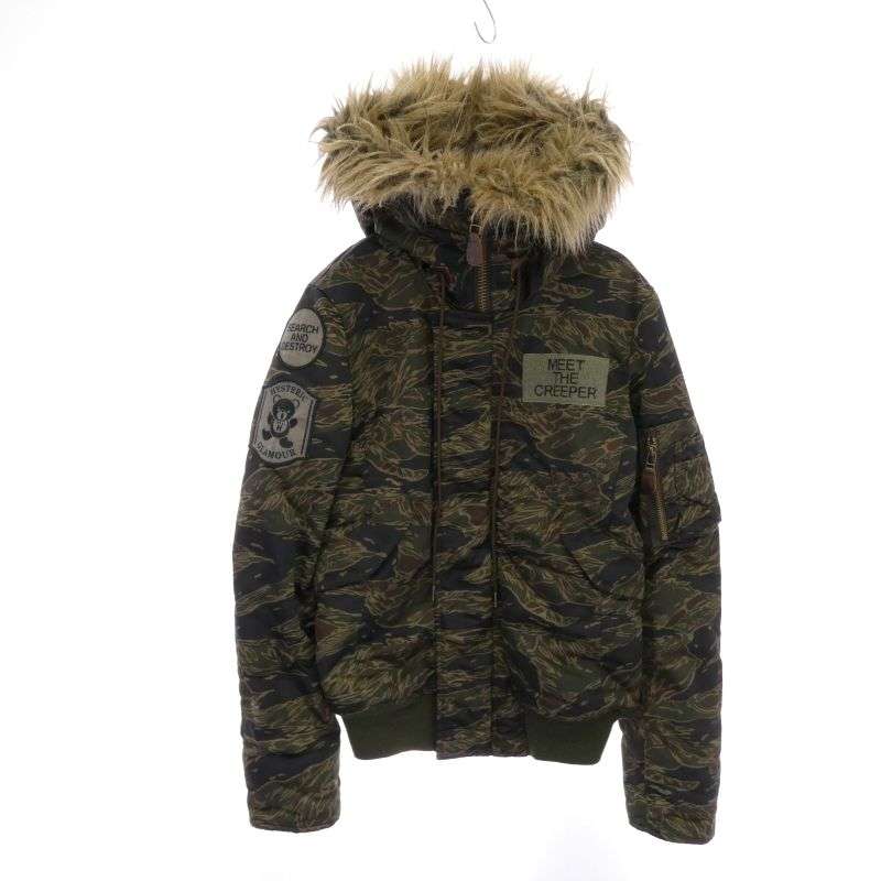 ヒステリックグラマー 2AB-7150 N-2B ファーフード カモフラ 迷彩 フライトジャケット 買取実績 画像