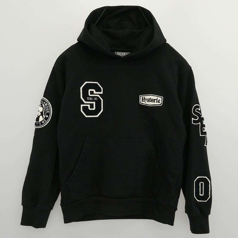 ヒステリックグラマー WDS-C-HYS-23-AP-Q1-15 VARSITY HOODIE バーシティ フーディー プルオーバー パーカー 買取実績 画像