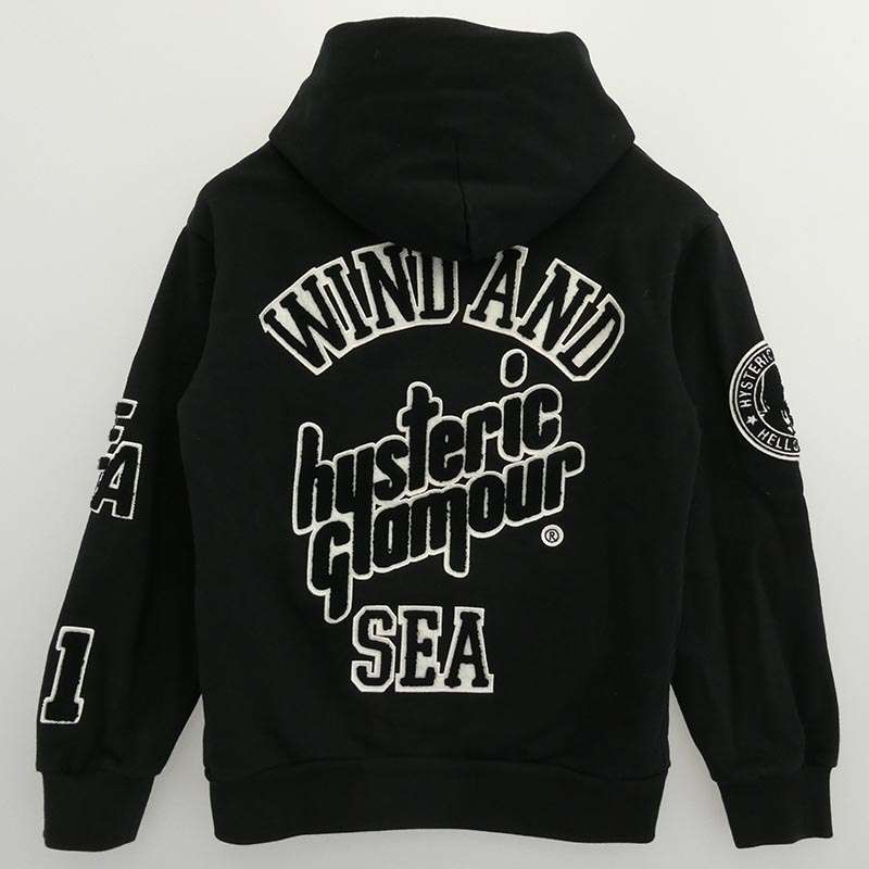 ヒステリックグラマー WDS-C-HYS-23-AP-Q1-15 VARSITY HOODIE バーシティ フーディー プルオーバー パーカー 買取実績 画像