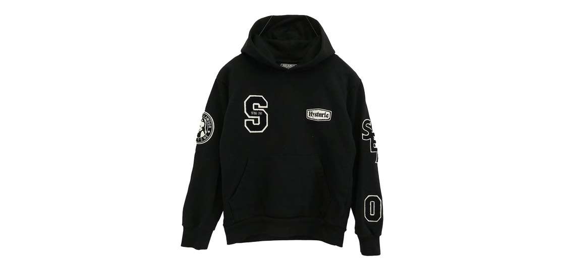 ヒステリックグラマー WDS-C-HYS-23-AP-Q1-15 VARSITY HOODIE 買取実績
