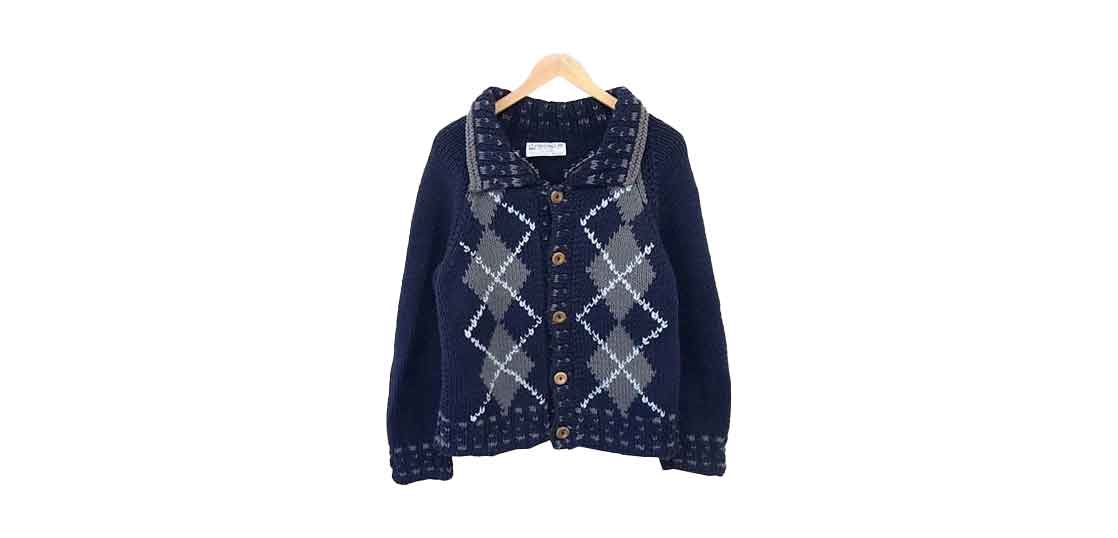 インバーアラン アーガイル カーディガン 買取実績