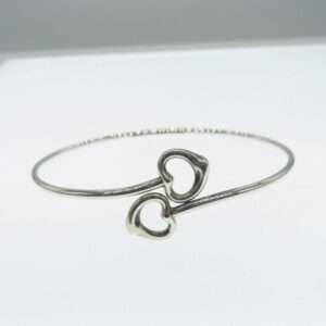 ティファニー エルサペレッティ ダブル オープン ハート バングル 買取実績