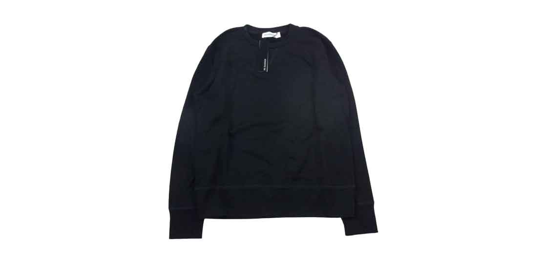 ジルサンダー 18SS JSUM707002 クルーネック スウェット トレーナー ブラック 買取実績