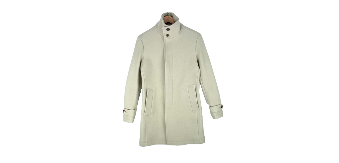 極美品☆最終モデル ジュンハシモト　super100’sスタンドカラーコート　3 junhashimoto スタンドカラーコート3