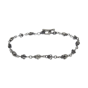 ジャスティンデイビス SBJ126 スカル クラウン ブレスレット シルバー 買取実績