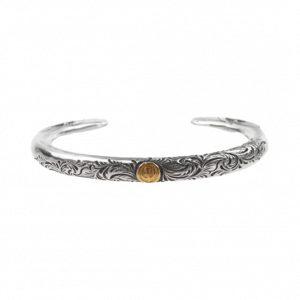 ケンキクチ GP付き 金目 唐草 イーグル フェイス バングル 顔ブレス シルバー 買取実績