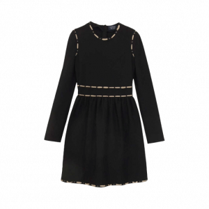 ランバン DR2034 2785 フランス製 シルク混 ステッチ フレア ワンピース 買取実績