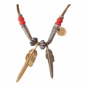 ラリースミス カゼキリ フェザー 18K イーグル タタキ メダル ビーズ カスタム ネックレス 買取実績