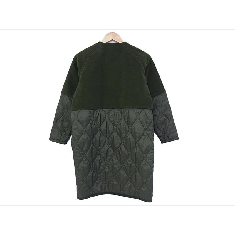 ラベンハム 18AW LVH-18A029 brisbane moss キルティング ノーカラーコート 買取実績 画像