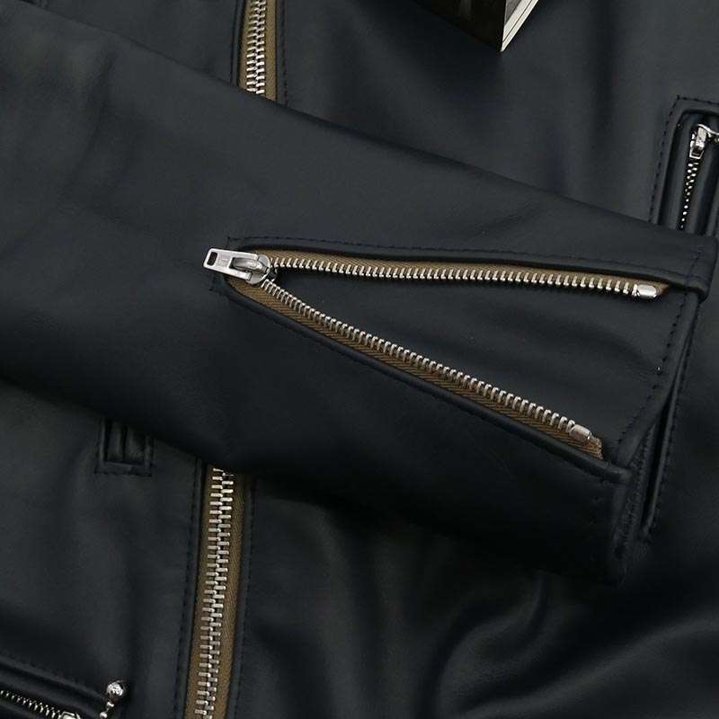 ルイスレザー 391TH LIGHTNINGTIGHT FIT HORSE HIDE NAVY ライトニング タイトフィット ホースハイド ベージュテープ ライダース ジャケット 買取実績 画像