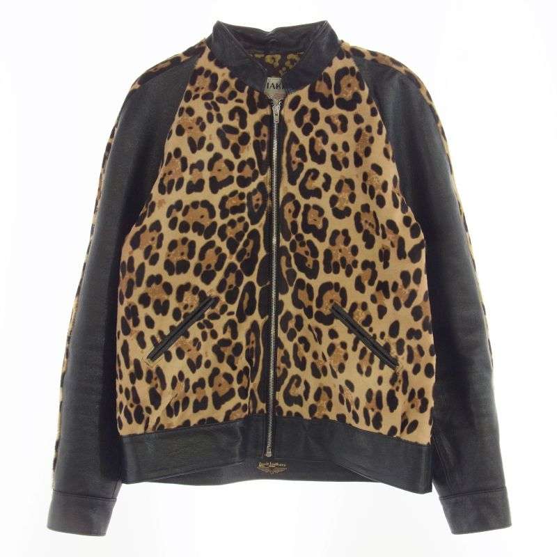 ルイスレザー LLUK1131 IGGY POP’S JACKET イギー ポップ ジャケット レオパード ハラコ シングル ライダース レザー ジャケット 買取実績 画像
